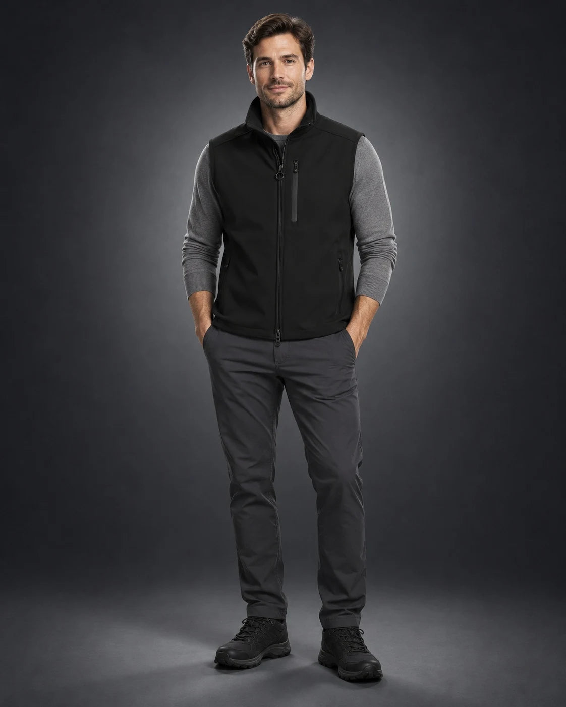 Alpinus Vest, 1050, Schwarz