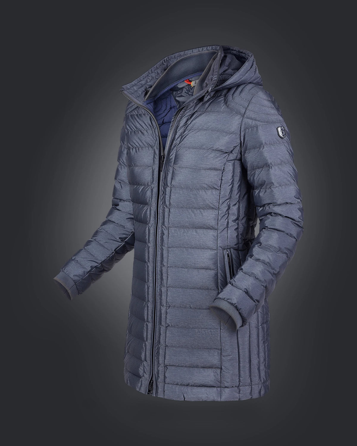 Helium Medium with Hood, 657, Navy