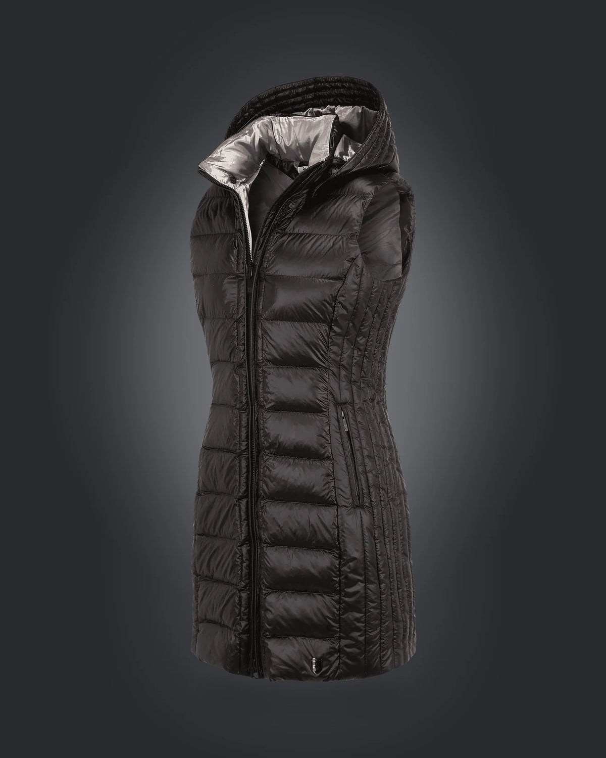 Highclass Vest Long,1001,Schwarz