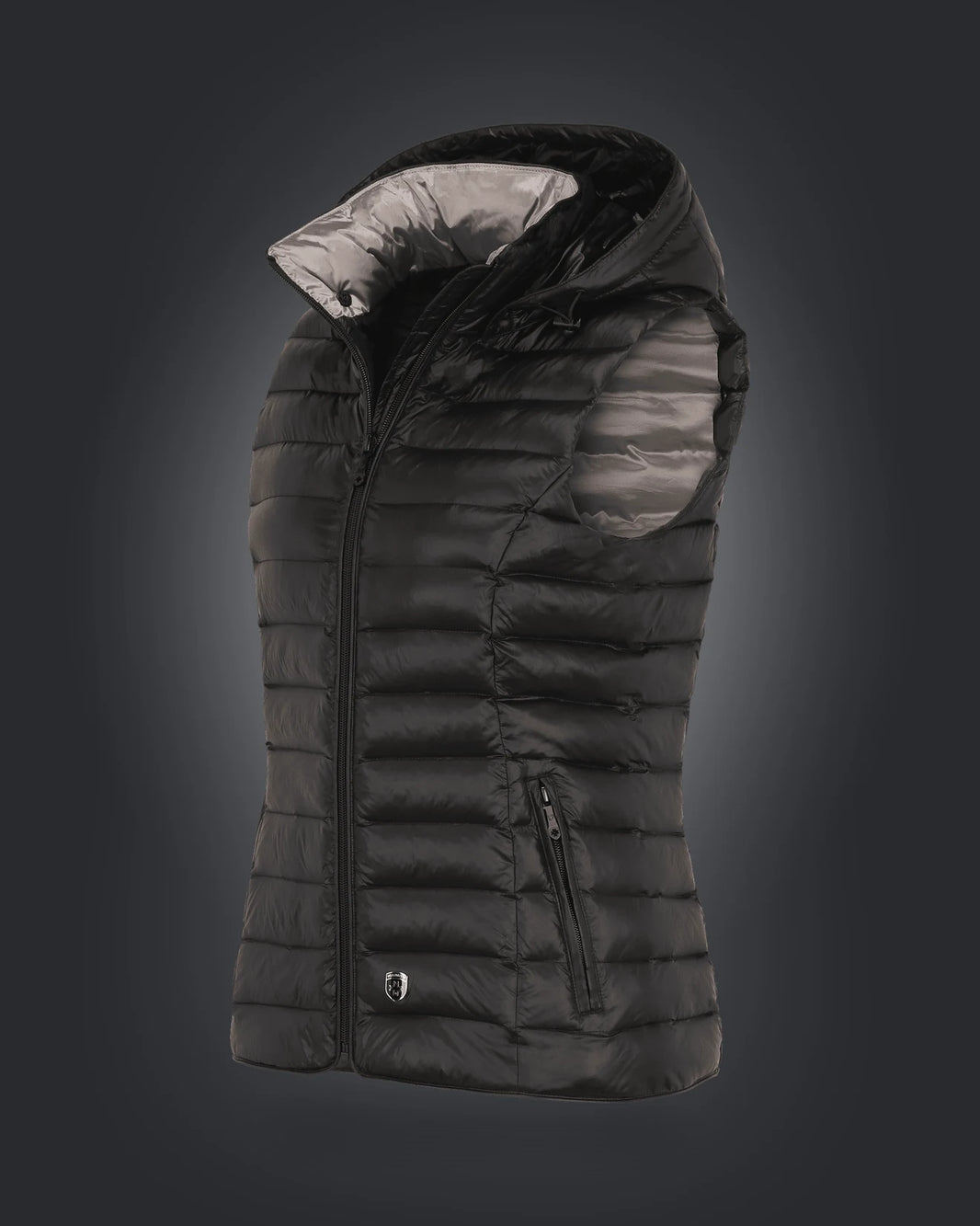 Italy Vest Hood,1001,Schwarz