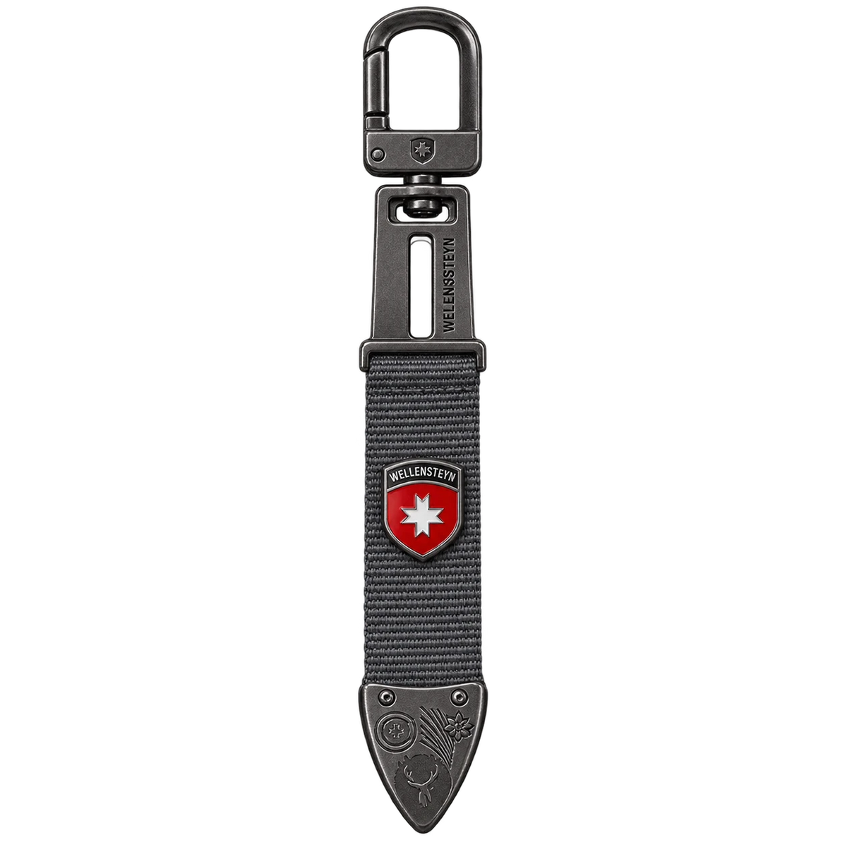 Schlüsselanhänger, Anthracite, Red, White