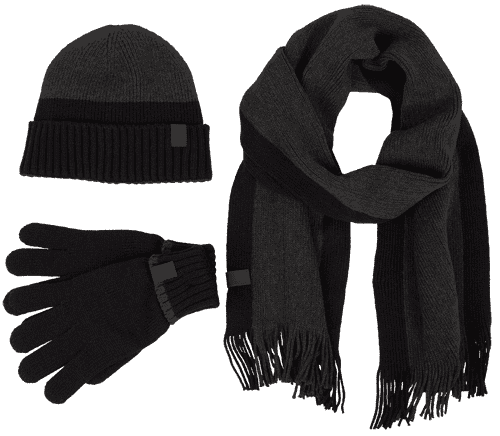 Classic Knit Set, 105, Anthracite/Black