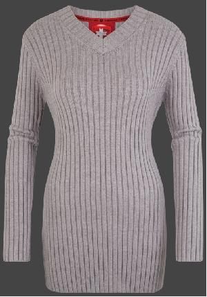 Damen Pullover 012, 941, Heathergrey