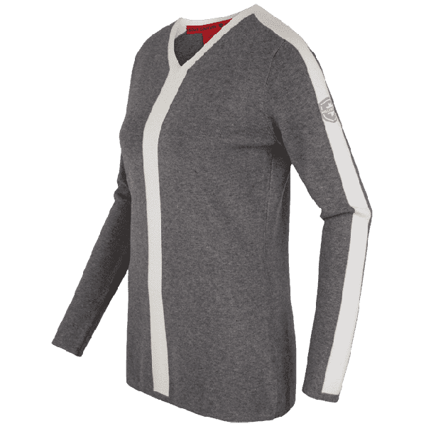 Damen Pullover 013, 942, Ashgrey/Ivory