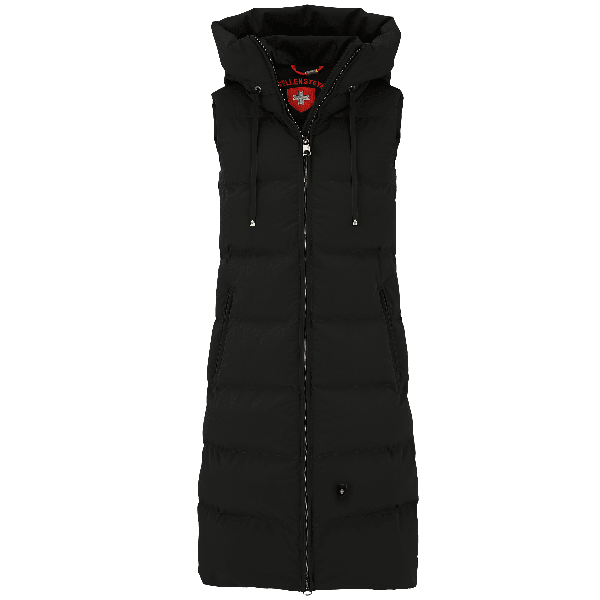 Goldmine Long Vest, 565,  Schwarz